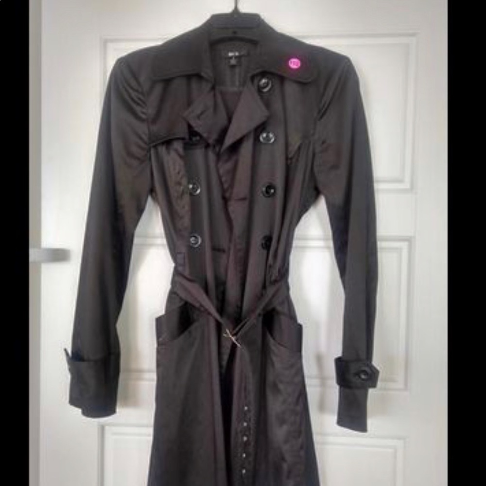 Black Satin Dress - Small